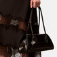 Borsa A Spalla Donna Calvin klein Croco Shoulder Bag Emblem Trio LV04F3780G