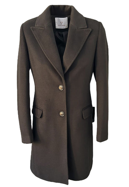 Cappotto  Donna White Wise Baronetto Con Punto Mf  WW18450