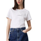 T-Shirt Manica Corta Donna Calvin klein Jeans  Monologo Slim