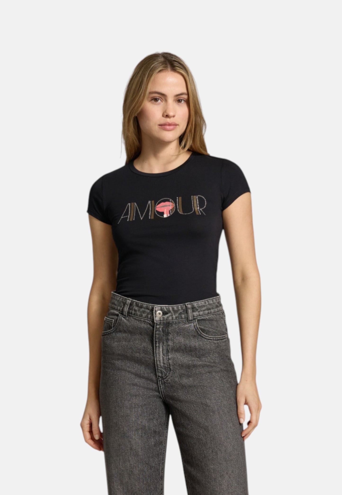 T-Shirt Manica Corta Donna Guess  Amour Lux R3 W6RI03KA0Q1