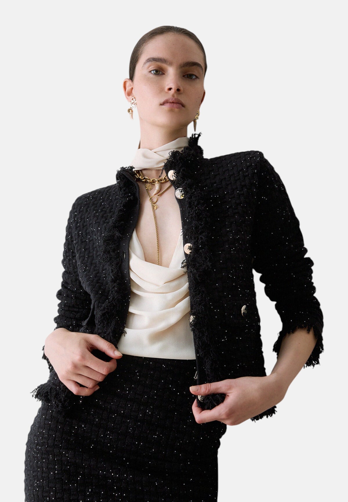 Giacca Blazer Donna Liu Jo In Maglia, Fitted  CF6154MS052