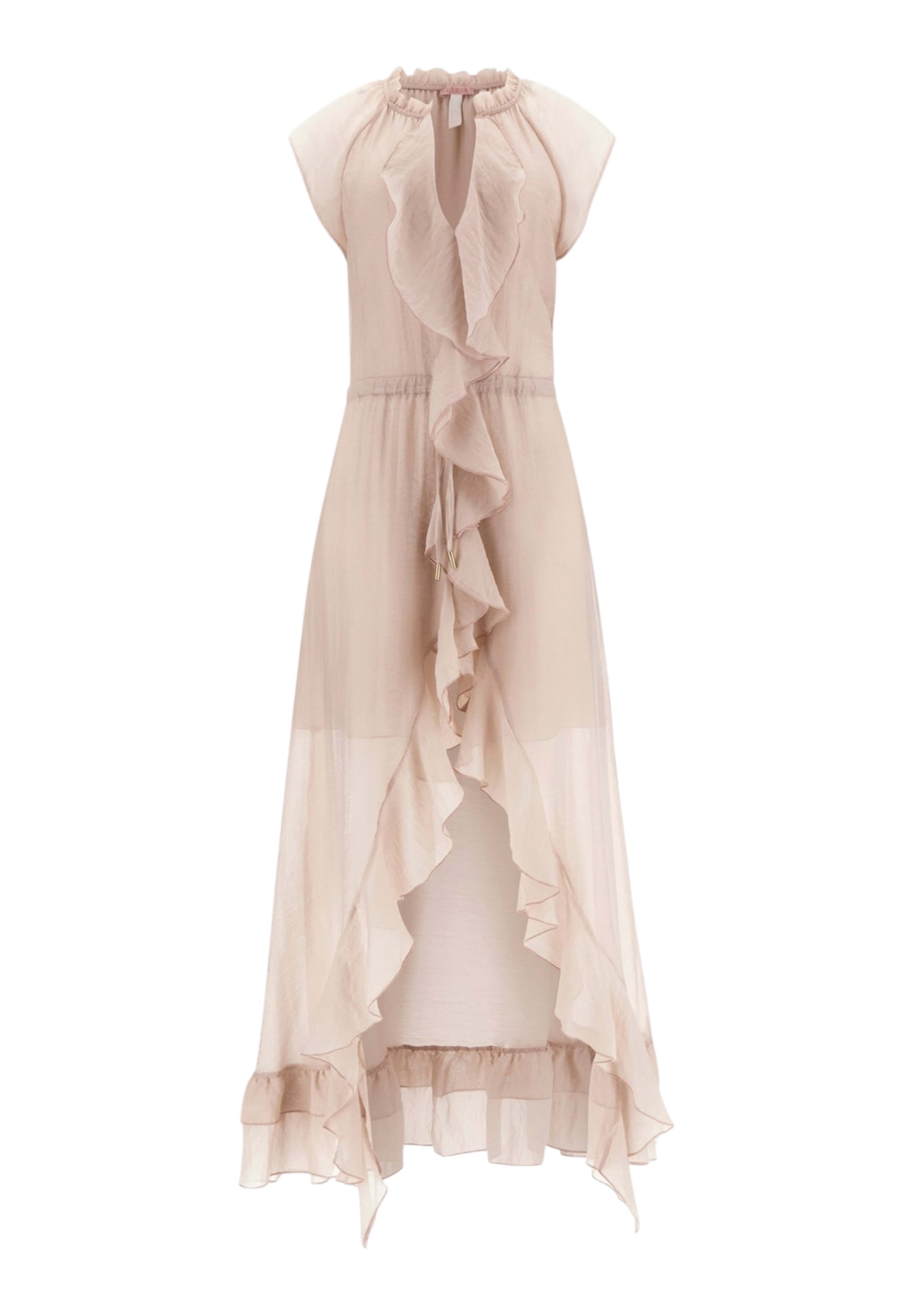 Vestito Lungo Donna Guess  Maelys Ruffled W6GK87W2111