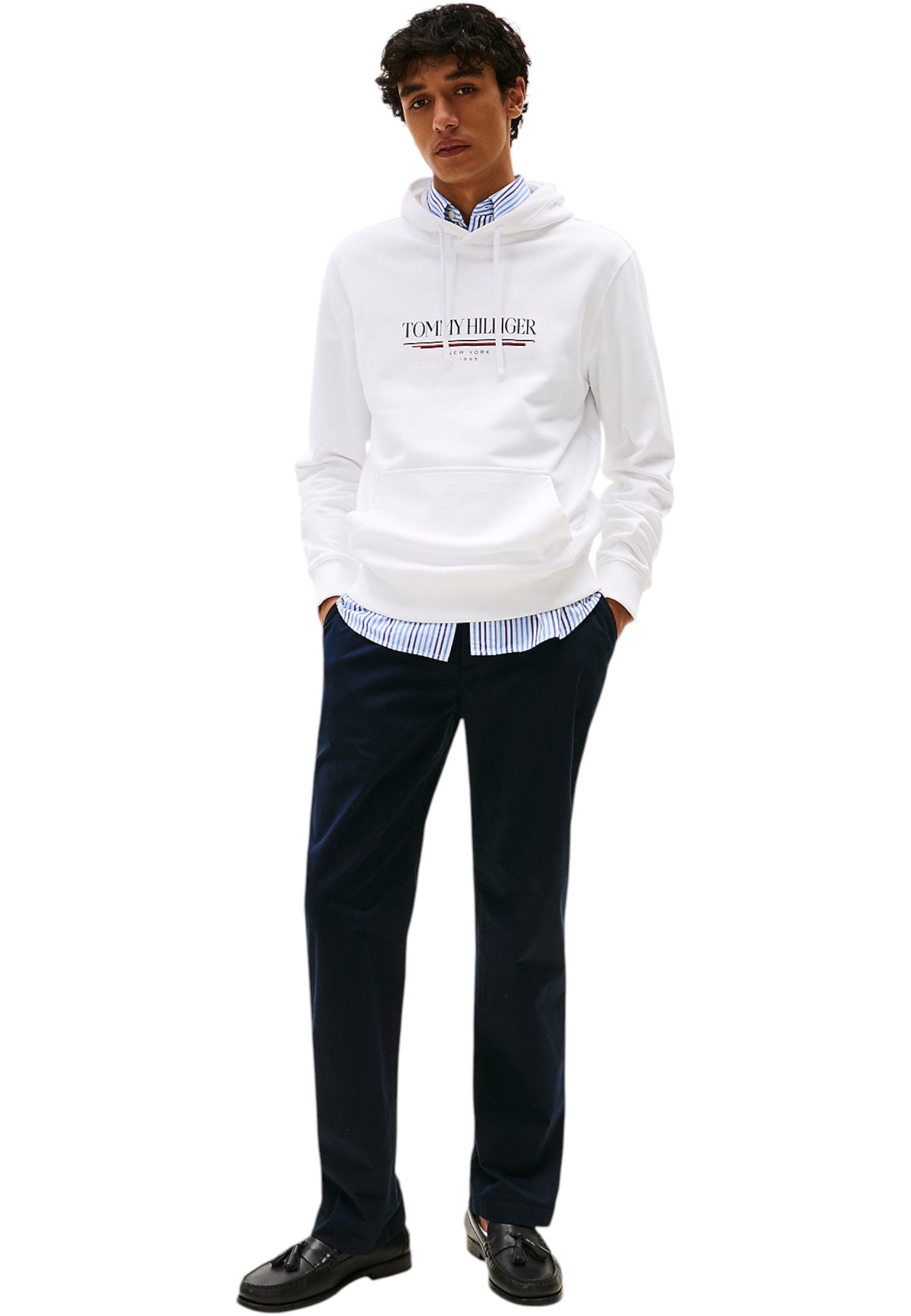 Felpa Con Cappuccio Uomo Tommy Hilfiger  Brand Love Hilfiger MW0MW40534