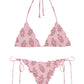 Bikini 2 Pezzi Donna Mc2 Saint Barth Triangle Frou Frou Sagittarius + Slip Miami, Puppy Charms Mini Sagitami SAGI001