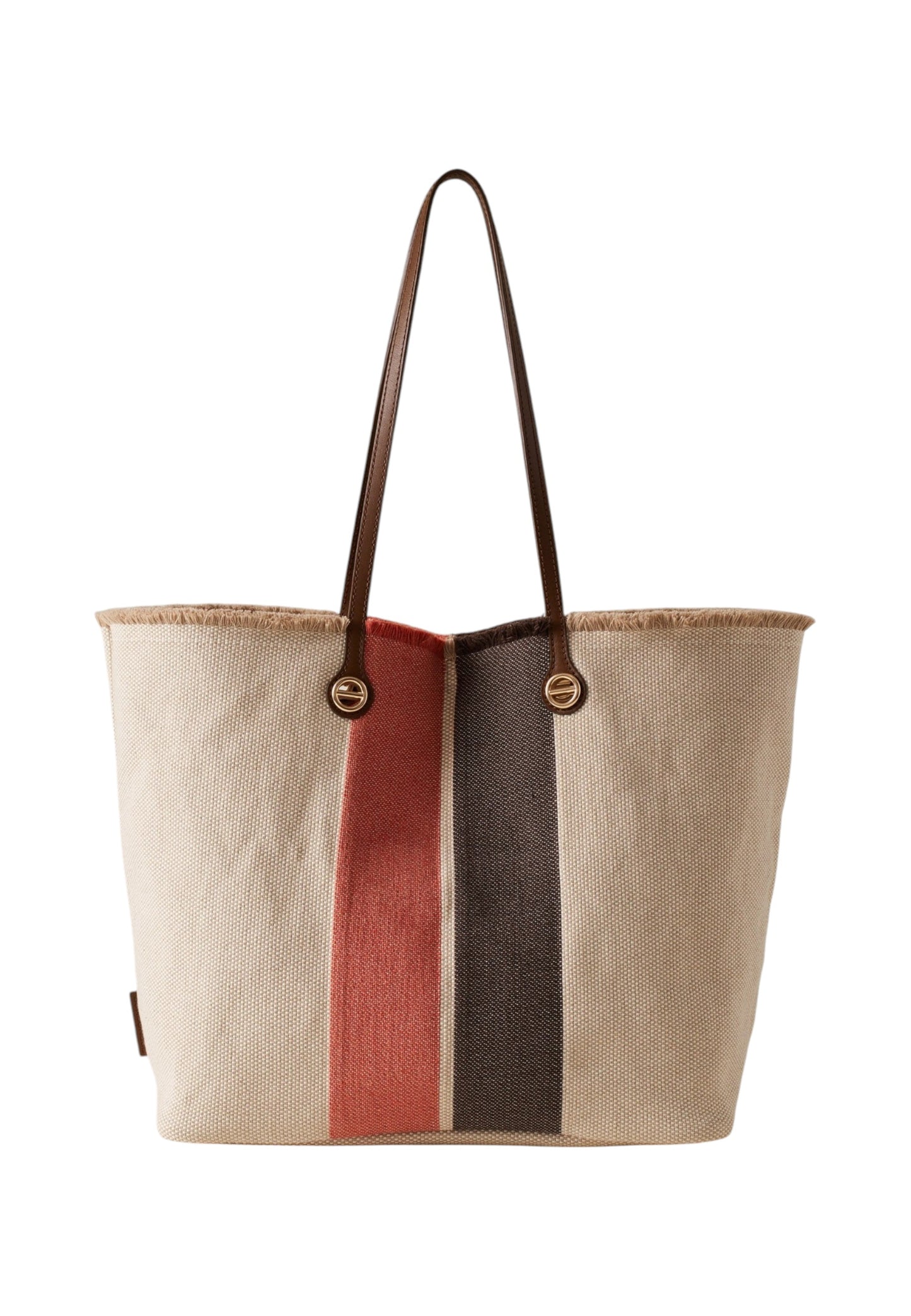 Borsa A Spalla Donna Borbonese Shopping Large in Tessuto Jacquard Flight 910104000378