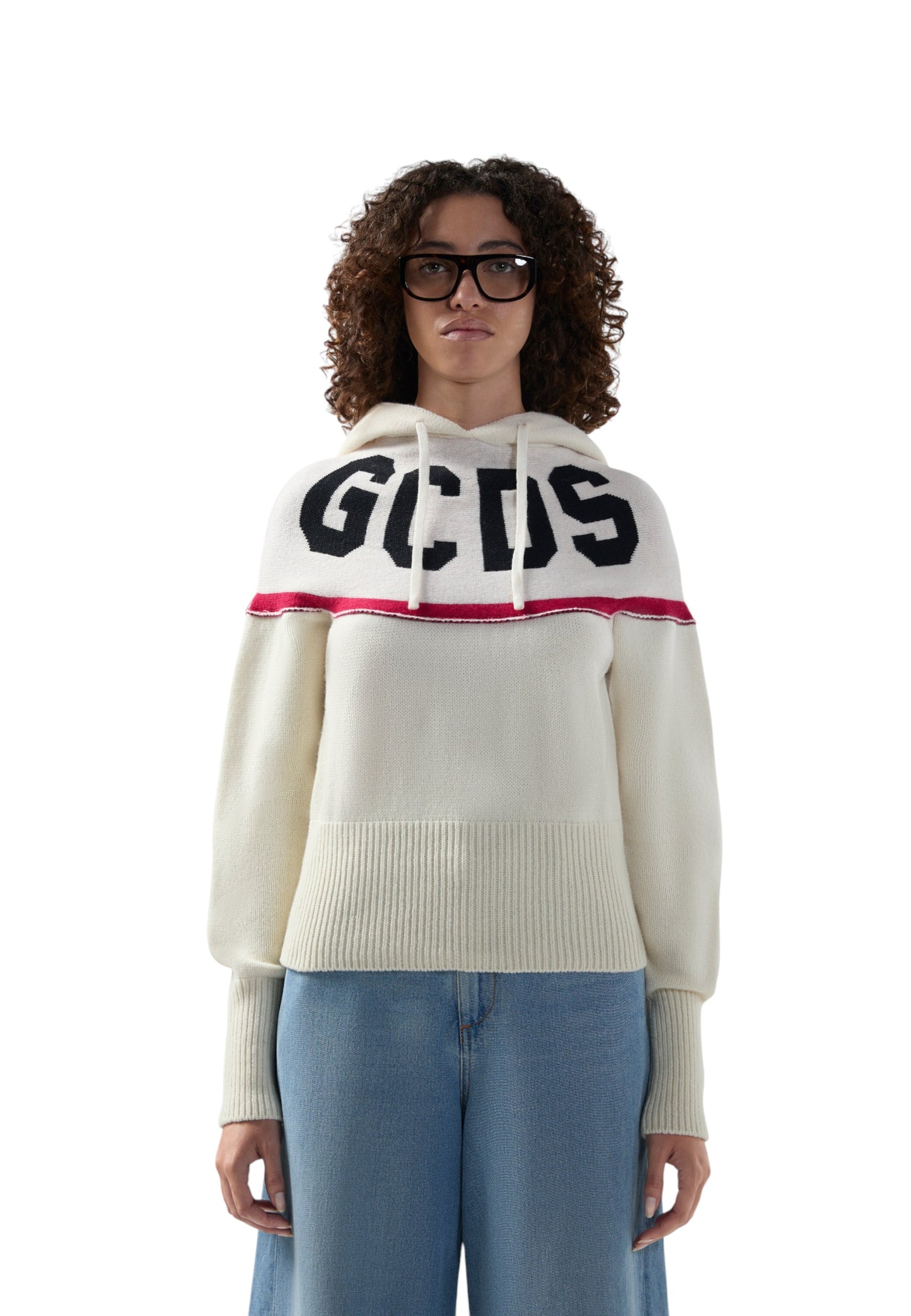 Maglione A Girocollo Donna Gcds  Logo Knit B2CW1918KI9