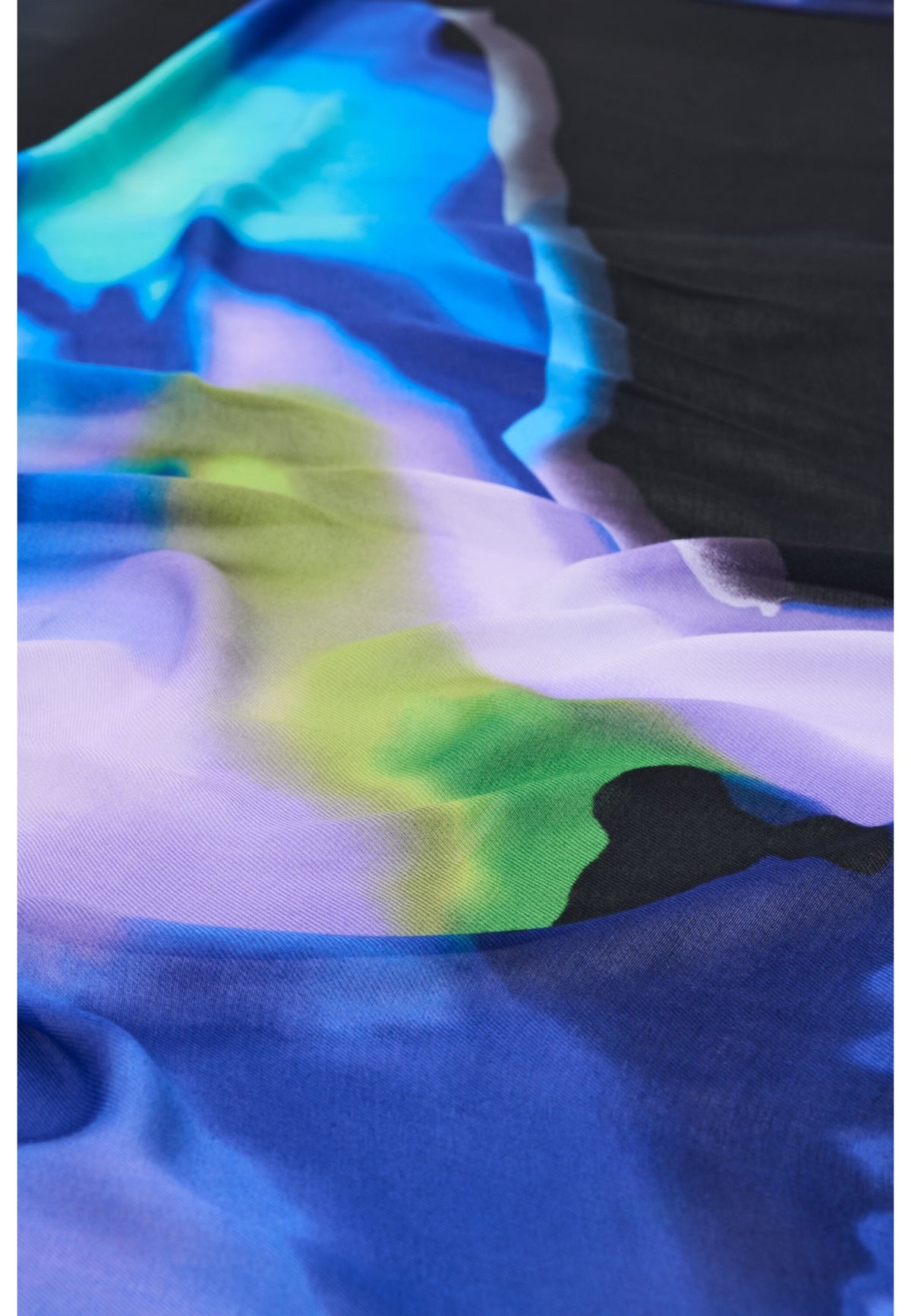Foulard  Donna Desigual 80x185 cm, Effetto degrad�, Viscosa Lenzing EcoVero Degrade Blue 26WAWA36