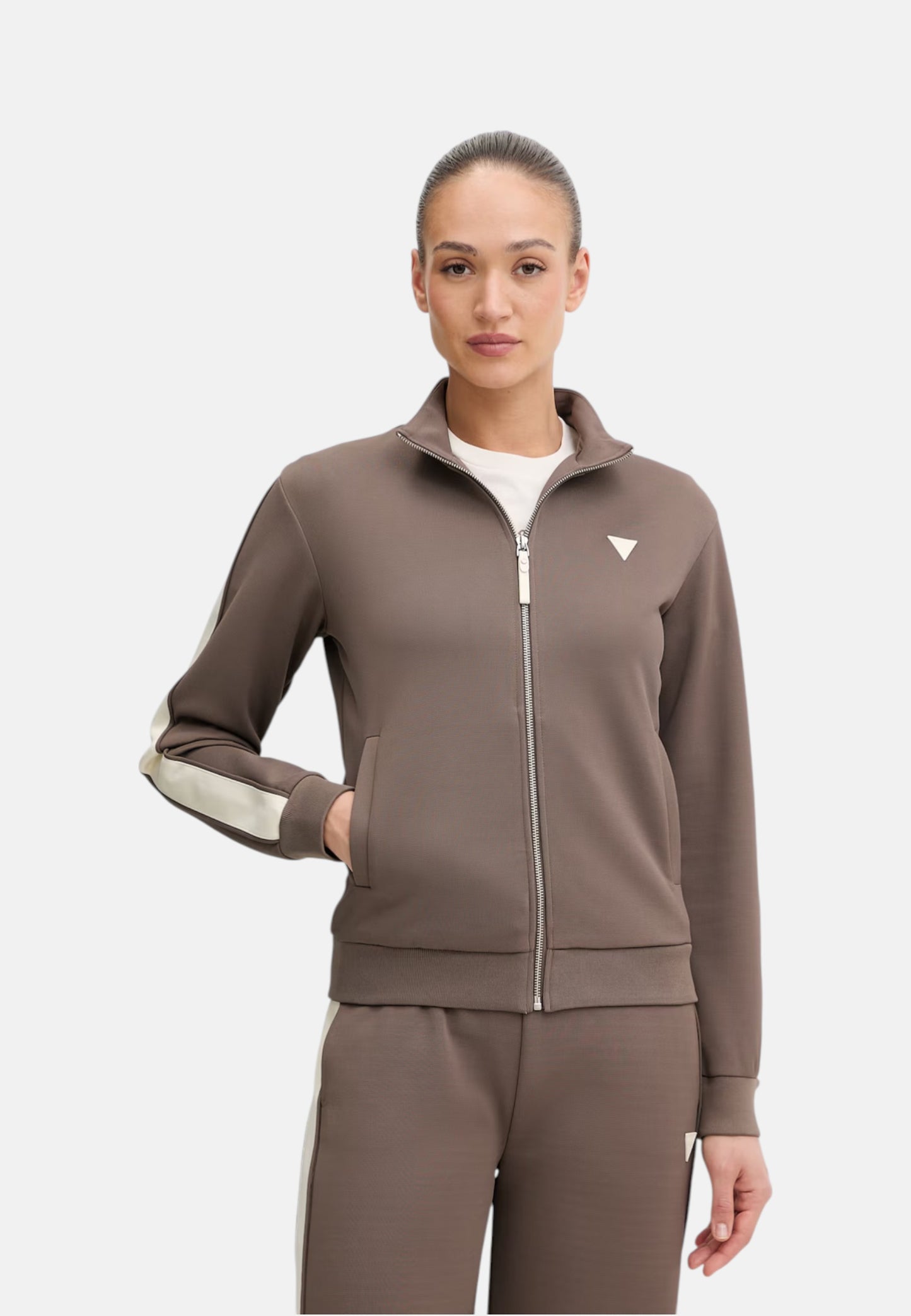Felpa Con Zip Donna Guess  Marlene V6RQ09KCYF2