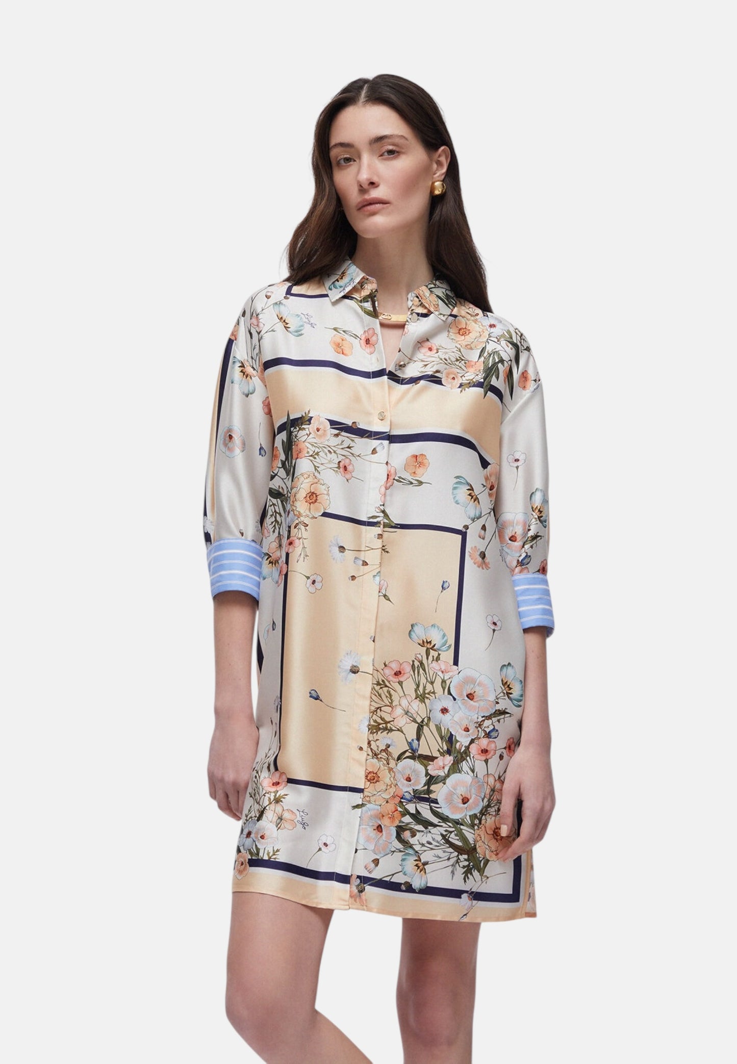 Vestito Corto Donna Liu Jo In Twill Stampato  WA6507T2555