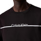 T-Shirt Manica Corta Uomo Calvin klein  Split Line Logo T-Sh