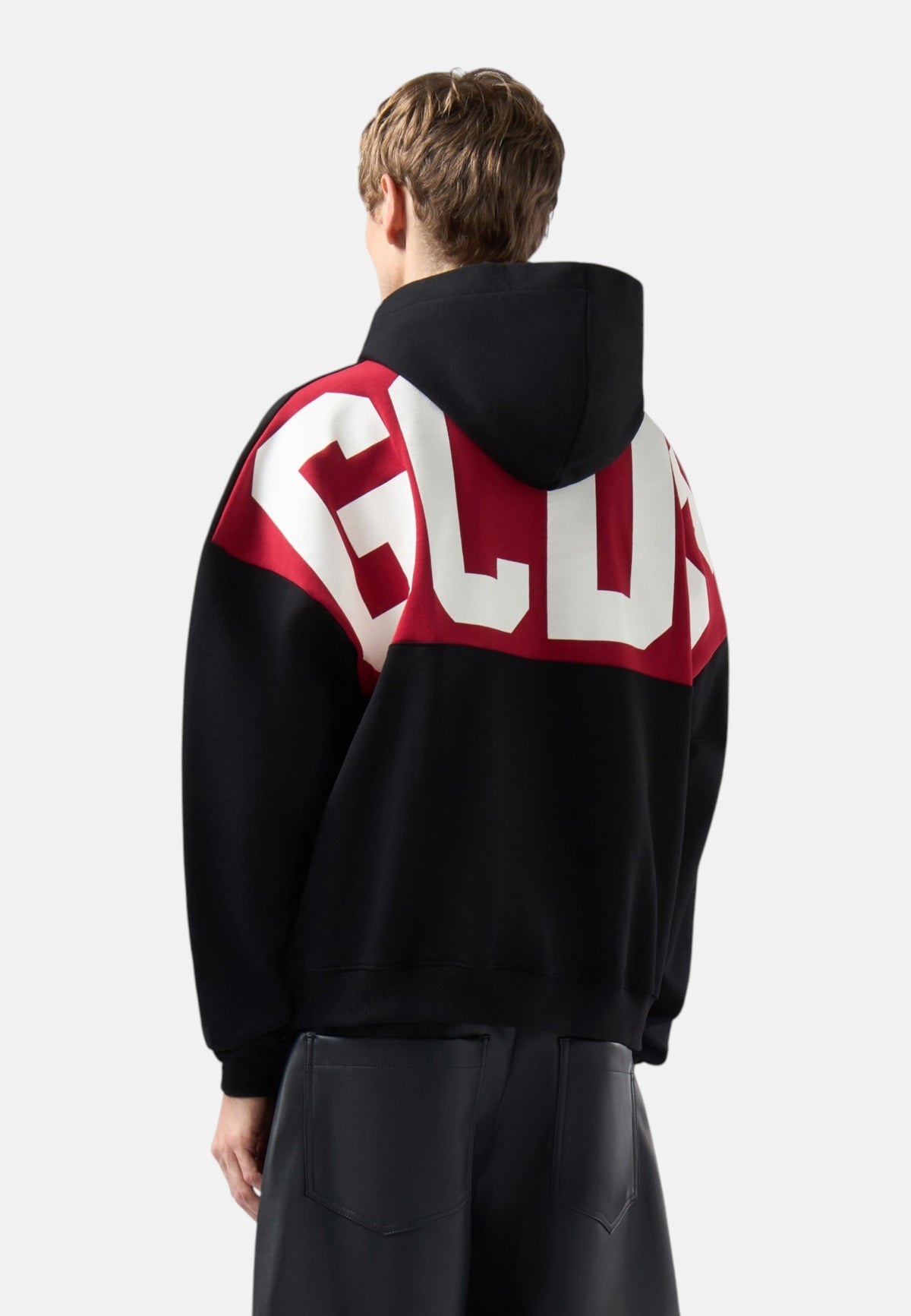 Felpa Con Cappuccio Uomo Gcds Puro cotone, logo sul davanti, fascia logo sul retro, tasca a marsupio, polsi e fondo a costine, vestibilit� regular Band Logo Back Hoodie Z0MLQE213F245