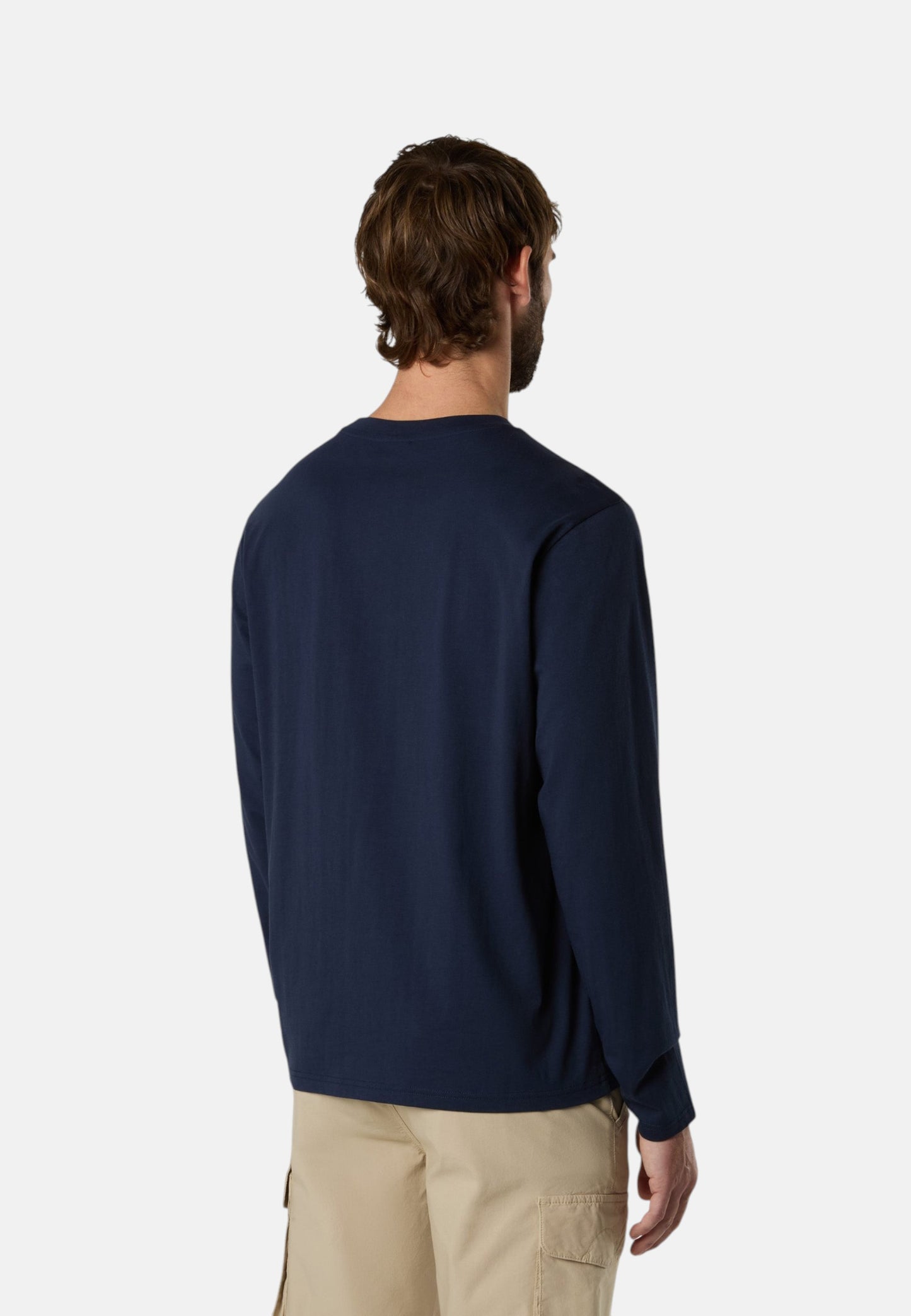 T-Shirt Manica lunga Uomo North Sails Logo Basic  692989