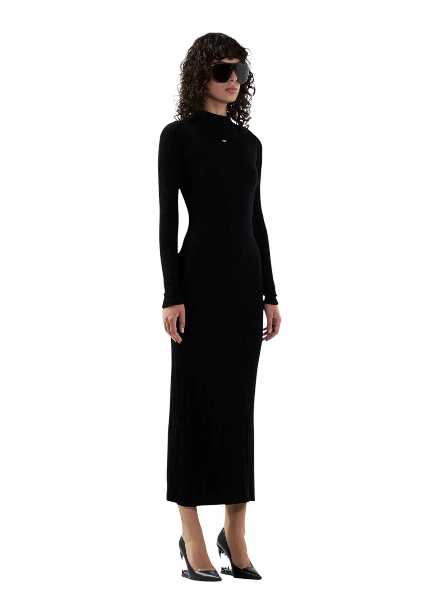 Vestito Lungo Donna Gcds Patch Logo Ribbed  B2CW1201KJ5