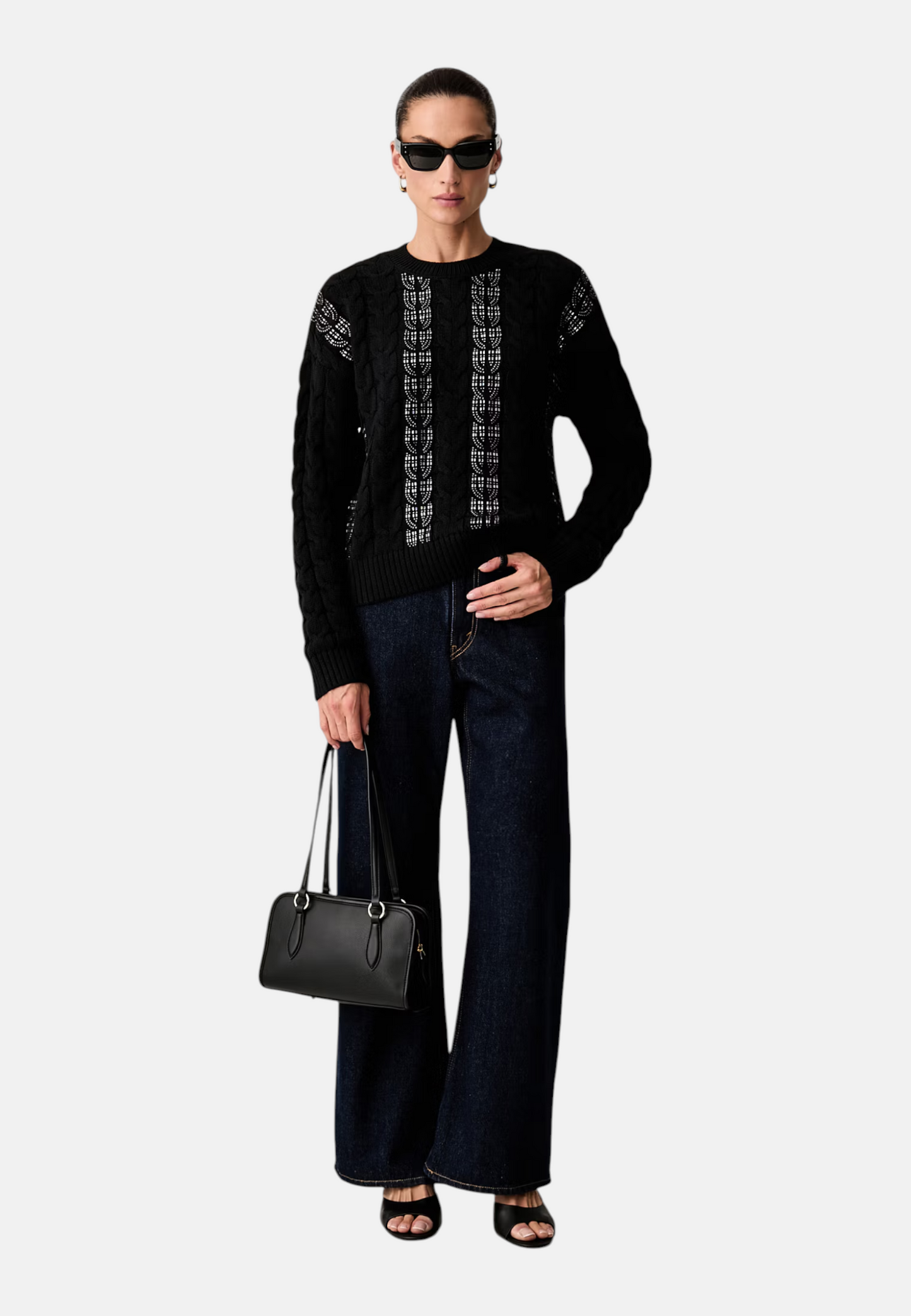 Maglione A Girocollo Donna Guess Strass Cassandra W6YR21Z0965
