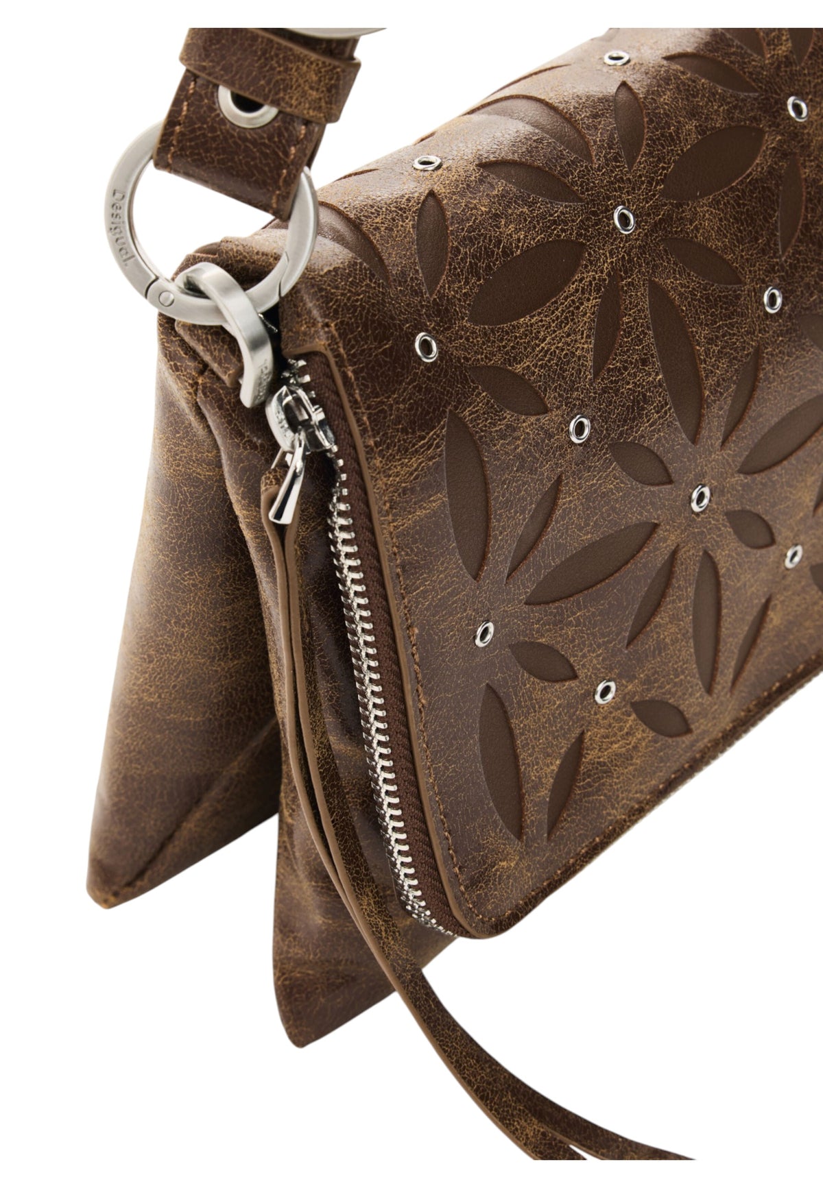 Borsa A Mano Donna Desigual Medio, Effetto pelle, Trapuntato, Con patta Coriolis Murano Camel 26WAXPAC