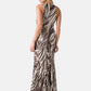 Vestito Lungo Donna Guess Stampa Palm Leaves Serafina Mesh W6GK13K2943