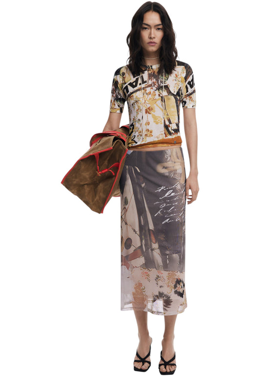 Gonna  Donna Desigual  Fal Collage 25WWFK05