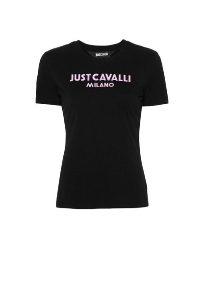 T-Shirt Manica Corta Donna Just Cavalli  Logo New 76PAHE13CJ112