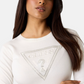 Maglione A Girocollo Donna Guess Logo triangolo Katie W6YR28Z0976