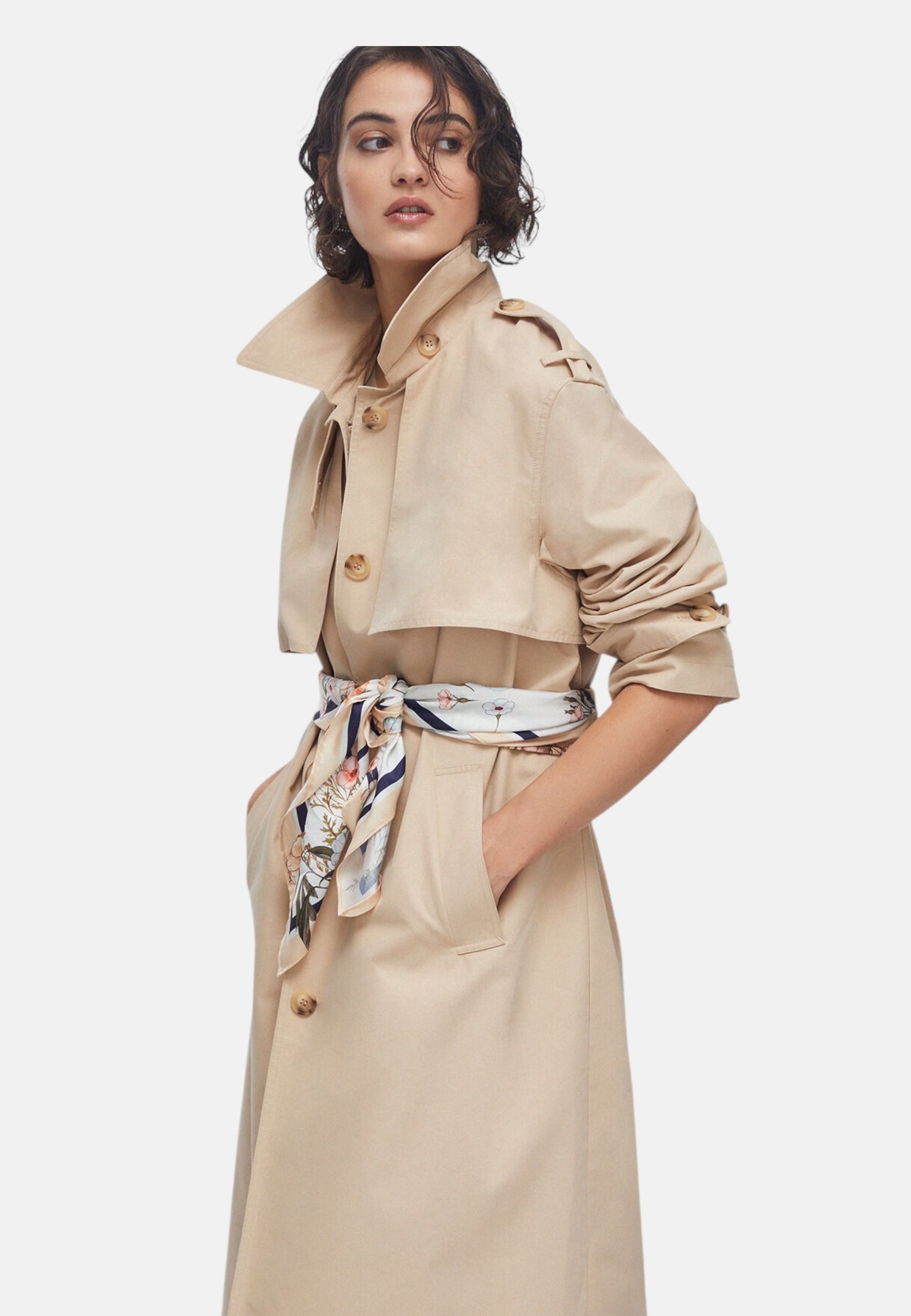 Cappotto Trench Donna Liu Jo Tessuto Navettaetta  WA6317T3508