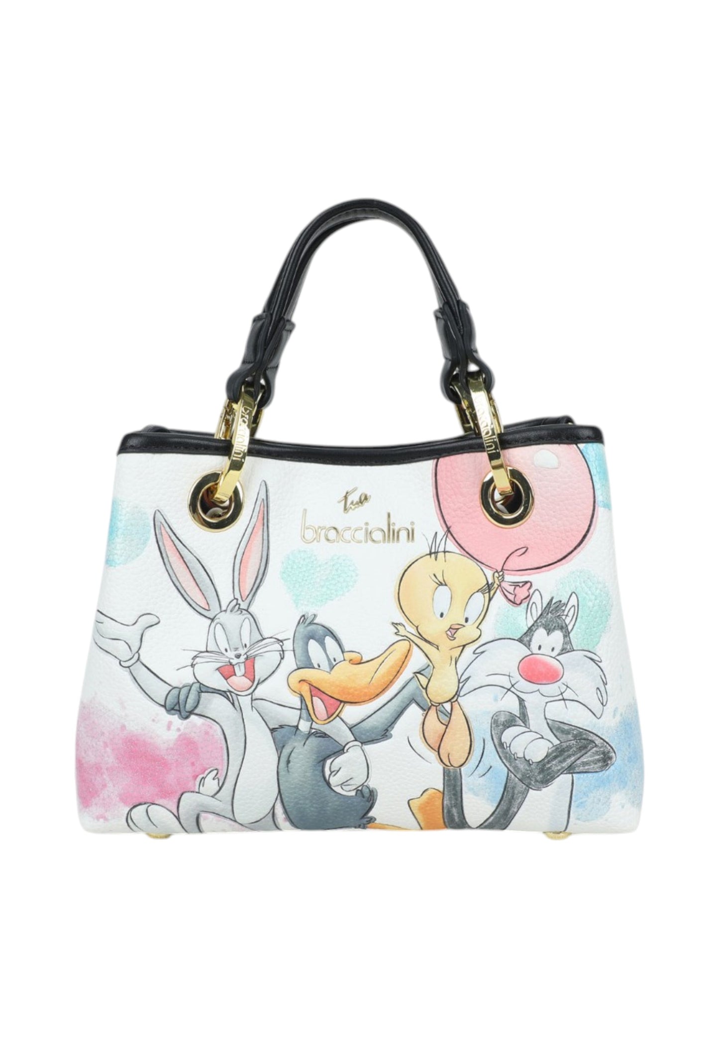 Borsa A Mano Donna Braccialini Small Stampa Looney Tunes Beth Lt LT280YY