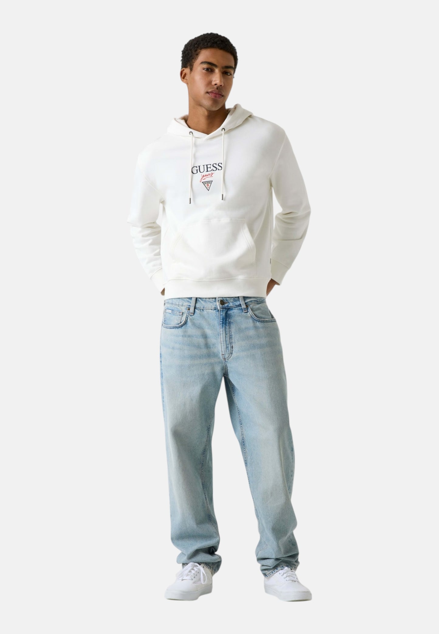 Felpa Con Cappuccio Uomo Guess  Gj Baker Logo M6RQ26KCPR1