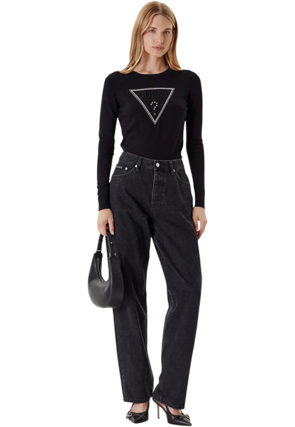 Maglione A Girocollo Donna Guess  Kiara Triangle Logo W5YR23Z2NQ2