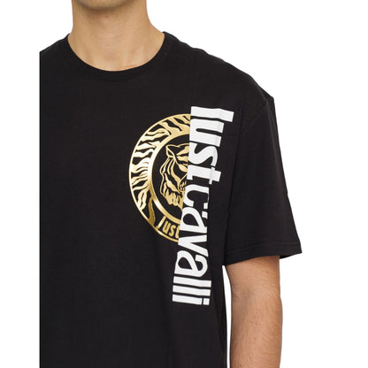 T-Shirt Manica Corta Uomo Just Cavalli  74Mm600 R T Round Split Logo 74OBHF05CJ200