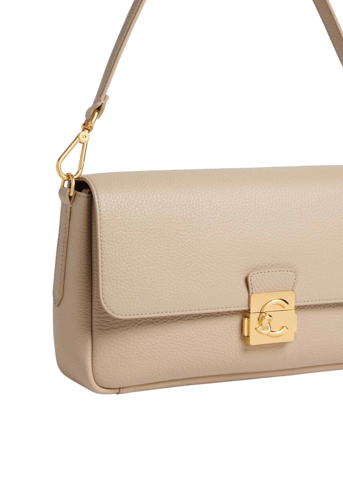 Borsa A Spalla Donna Coccinelle In Pelle Martellata Coccinelle C-Me Lock Large E1U4K120101