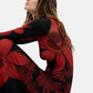 Vestito Lungo Donna Desigual Motivo geometrico, Fit regular, Manica lunga, Collo alto Atenas 26WWVK17
