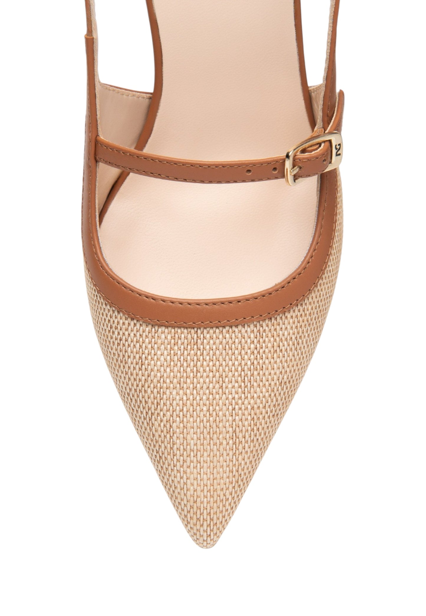 Sling Back  Donna Nero Giardini Effetto Paglia  E615471D