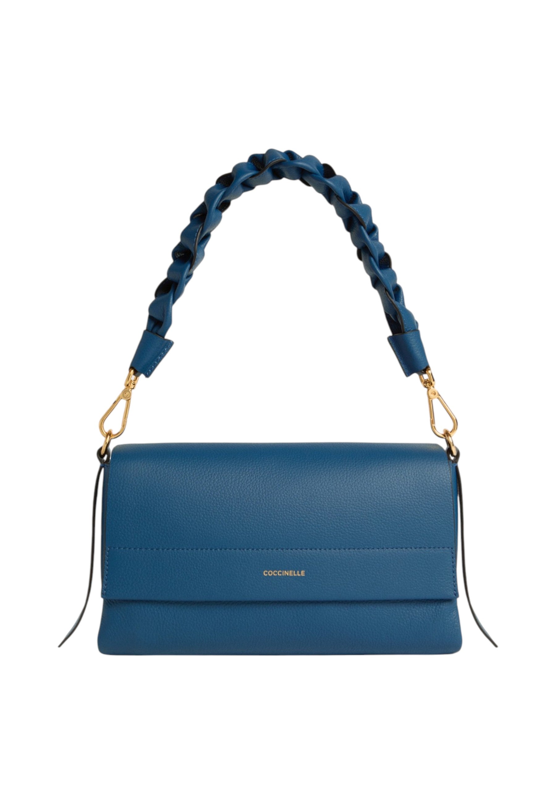 Borsa A Spalla Donna Coccinelle In Pelle Martellata Doppia Boheme Small E1M50120101