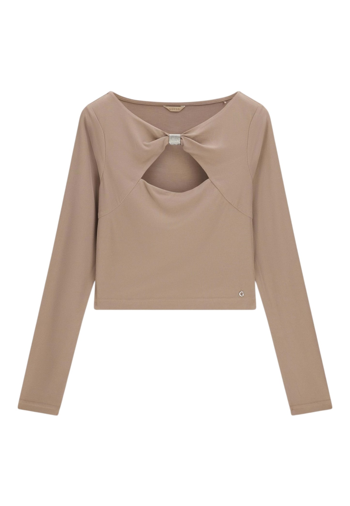 Top Manica lunga Donna Guess  Milena Front Bow W6RP11KAQL2
