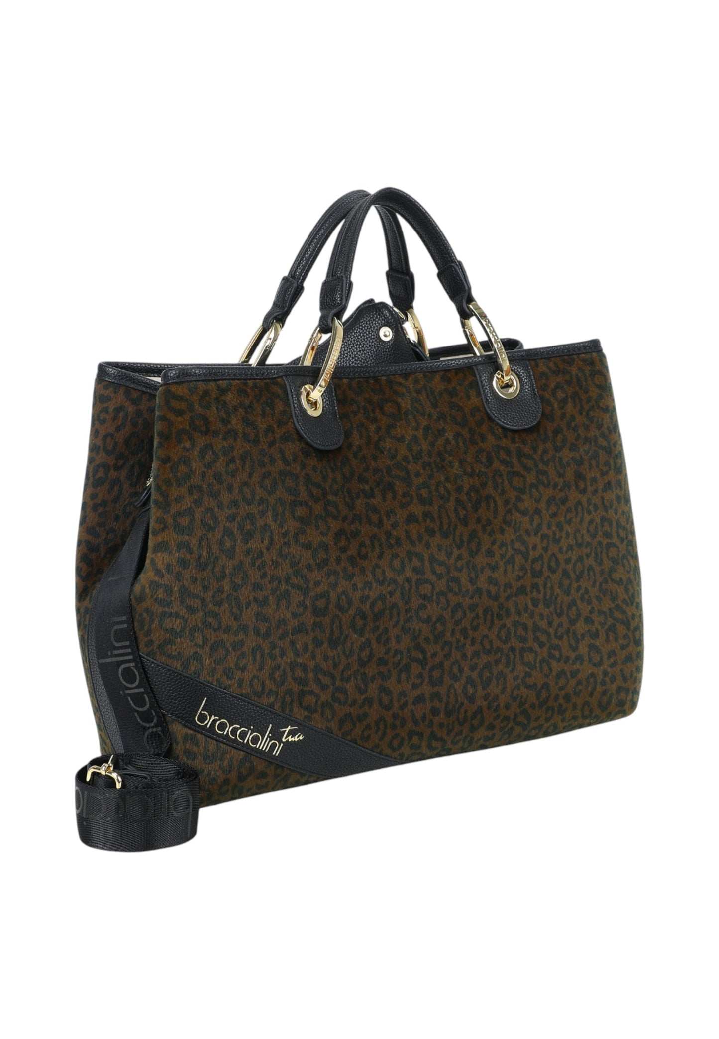 Borsa A Mano Donna Braccialini Leopard Beth Animalier B18570YY