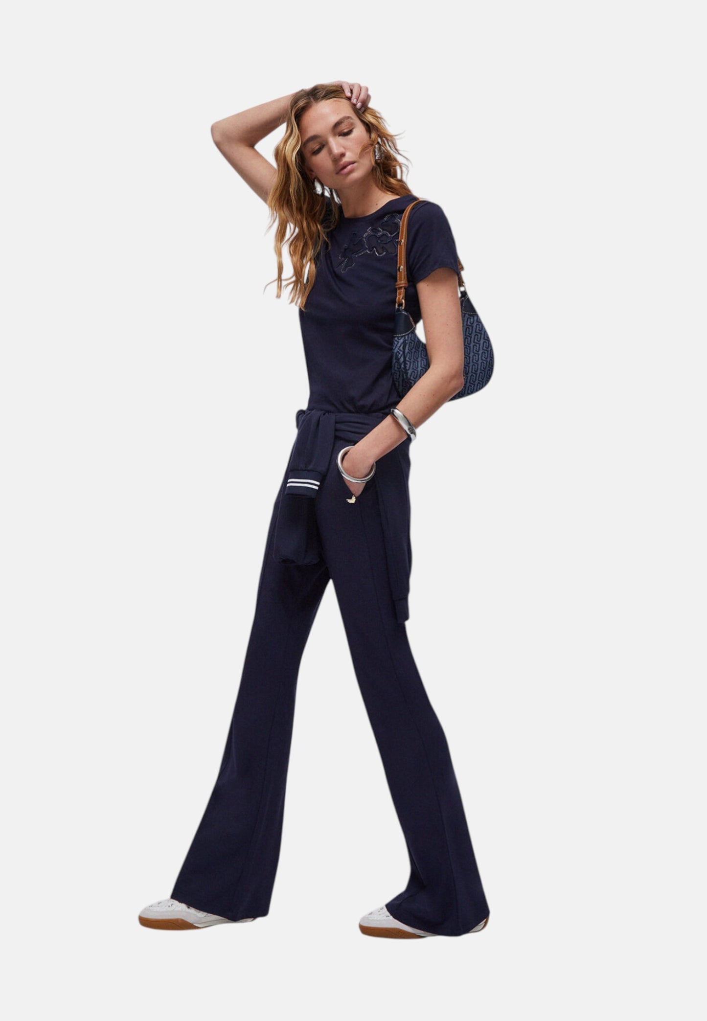 Pantaloni Flare Fit Donna Liu Jo In Punto Milano Eco Line TA6024JS182