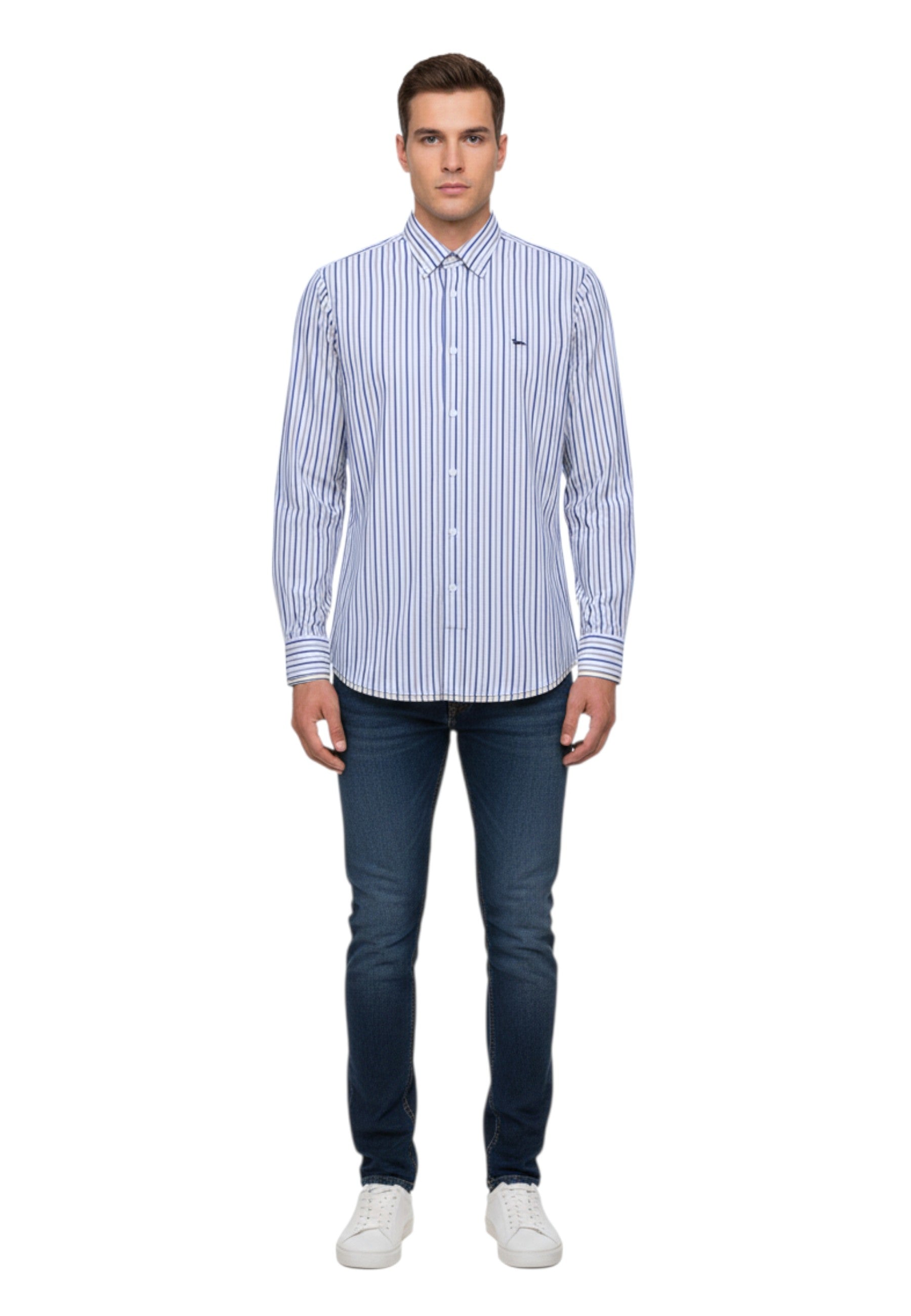 Camicia Manica lunga Uomo Harmont & Blaine Con Pois In Fil Coupe'  CRP001013475M