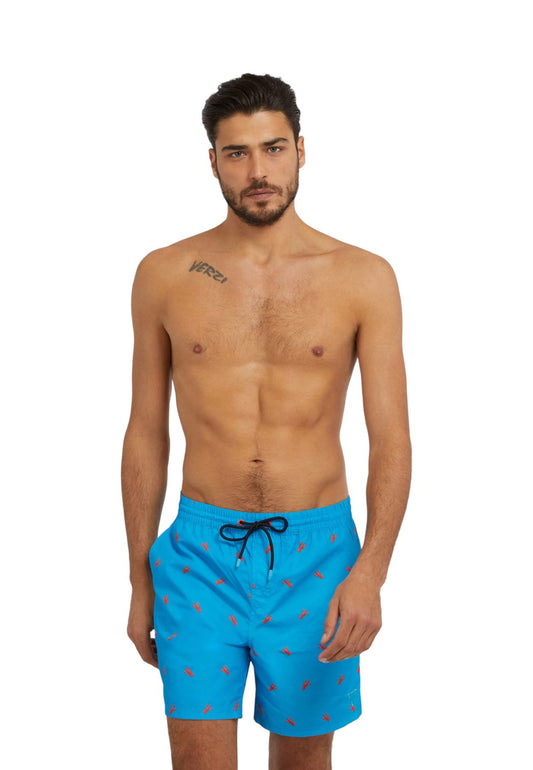 Costume da bagno Short Uomo Guess  Swimtrunk Medium Micro Print F3GT20TEL62