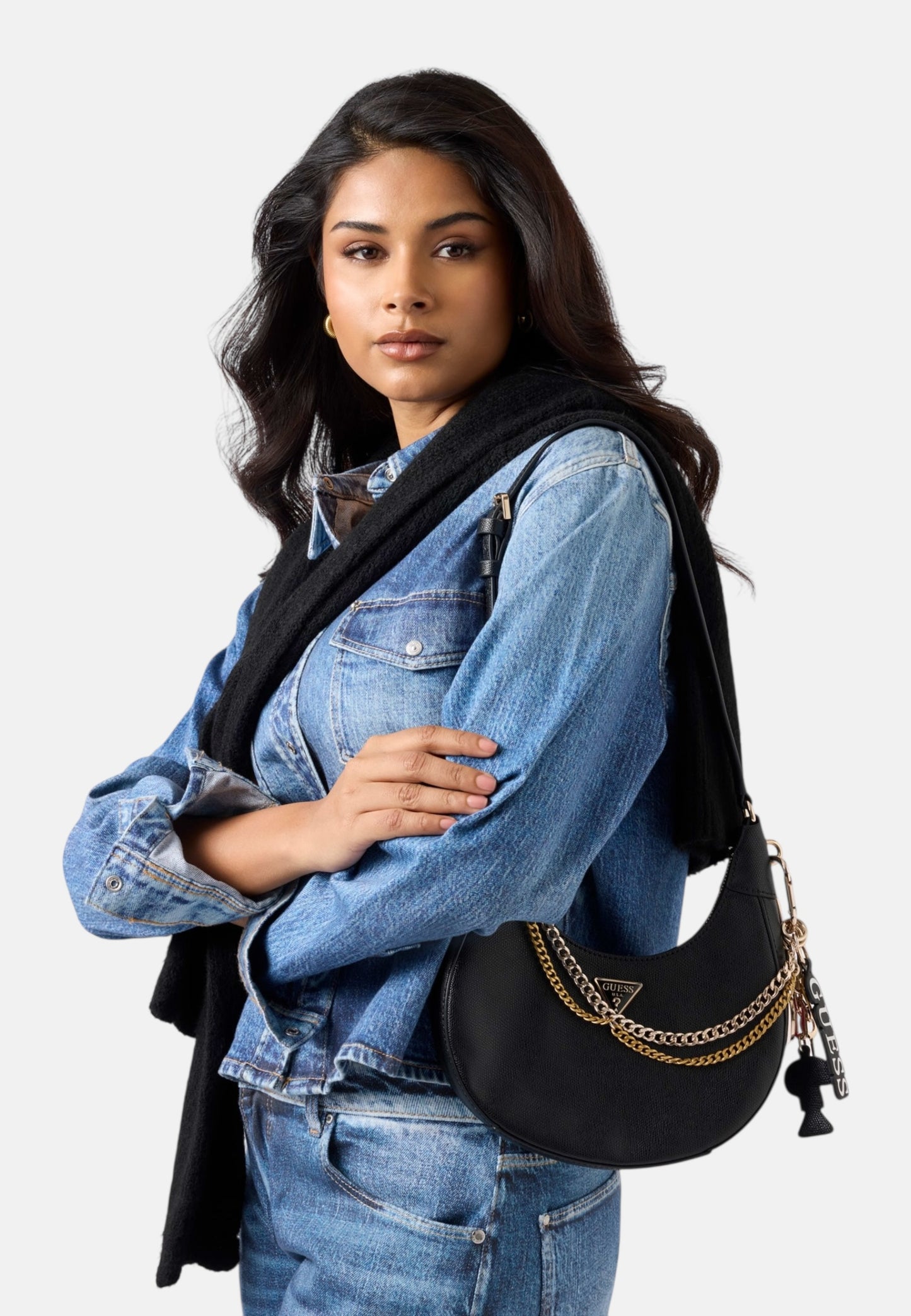 Borsa A Spalla Donna Guess Shoulder Bag Davina HWBG9899180