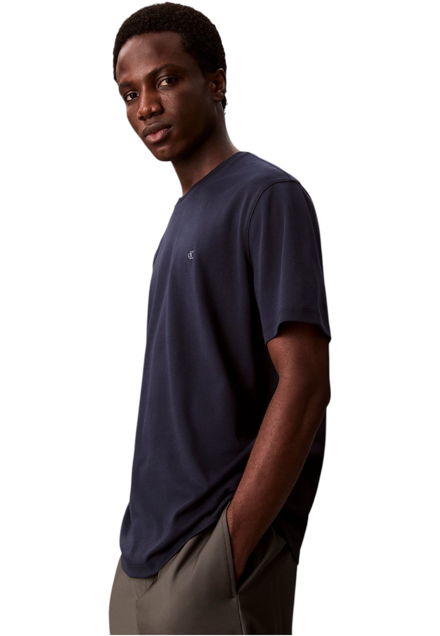 T-Shirt Manica Corta Uomo Calvin klein  Supima Chest Emb LV04LB275G