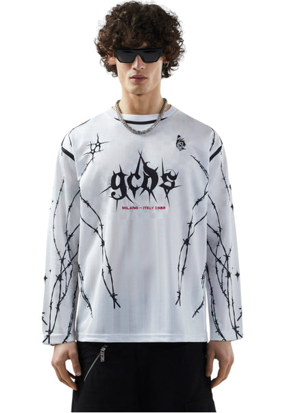 T-Shirt Manica lunga Uomo Gcds  Logo Spikes