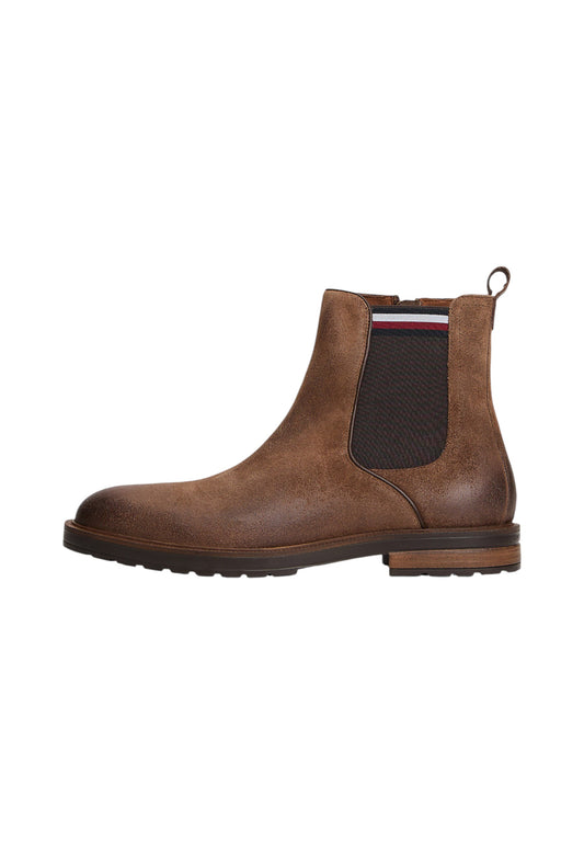 Stivaletti Chelsea Uomo Tommy Hilfiger  Cleated Hilfiger Suede FM0FM05560