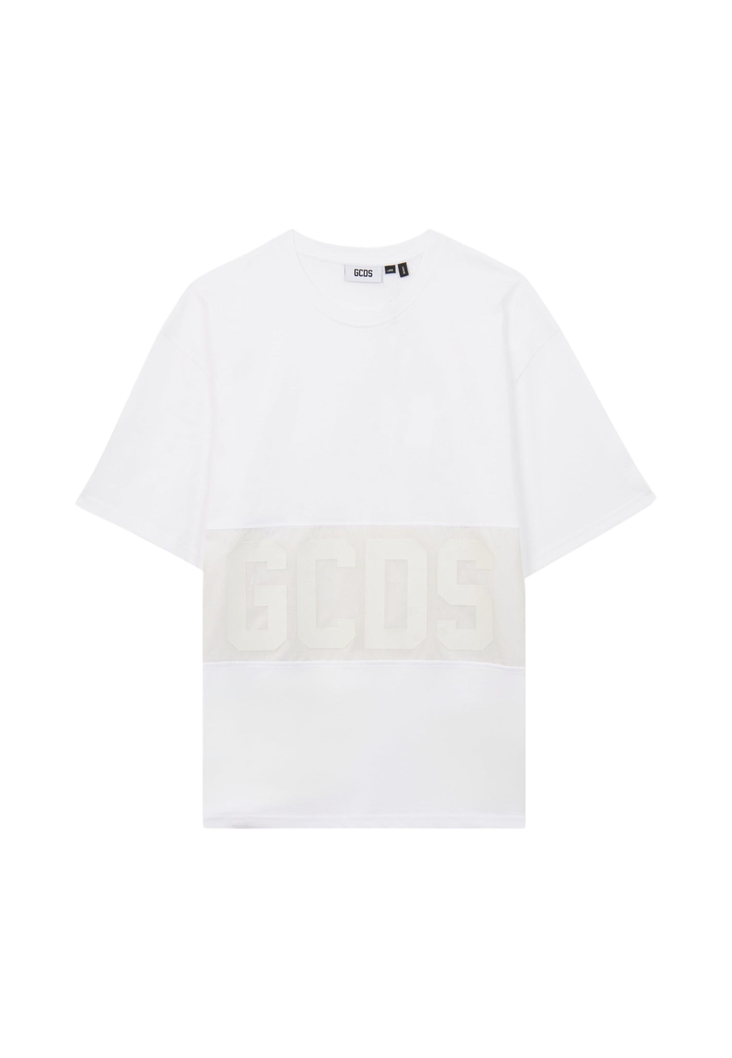 T-Shirt Manica Corta Uomo Gcds Oversize Fit Band Logo Tonal Loose Z0MLQC109J101