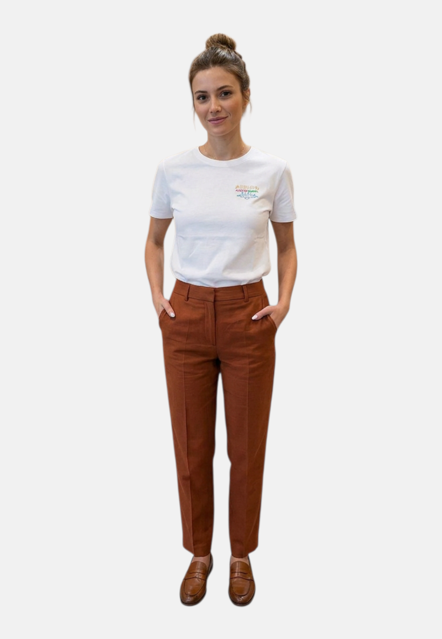 T-Shirt Manica Corta Donna Mc2 Saint Barth Brillo Senza Bere Emb Emilie EMI0001
