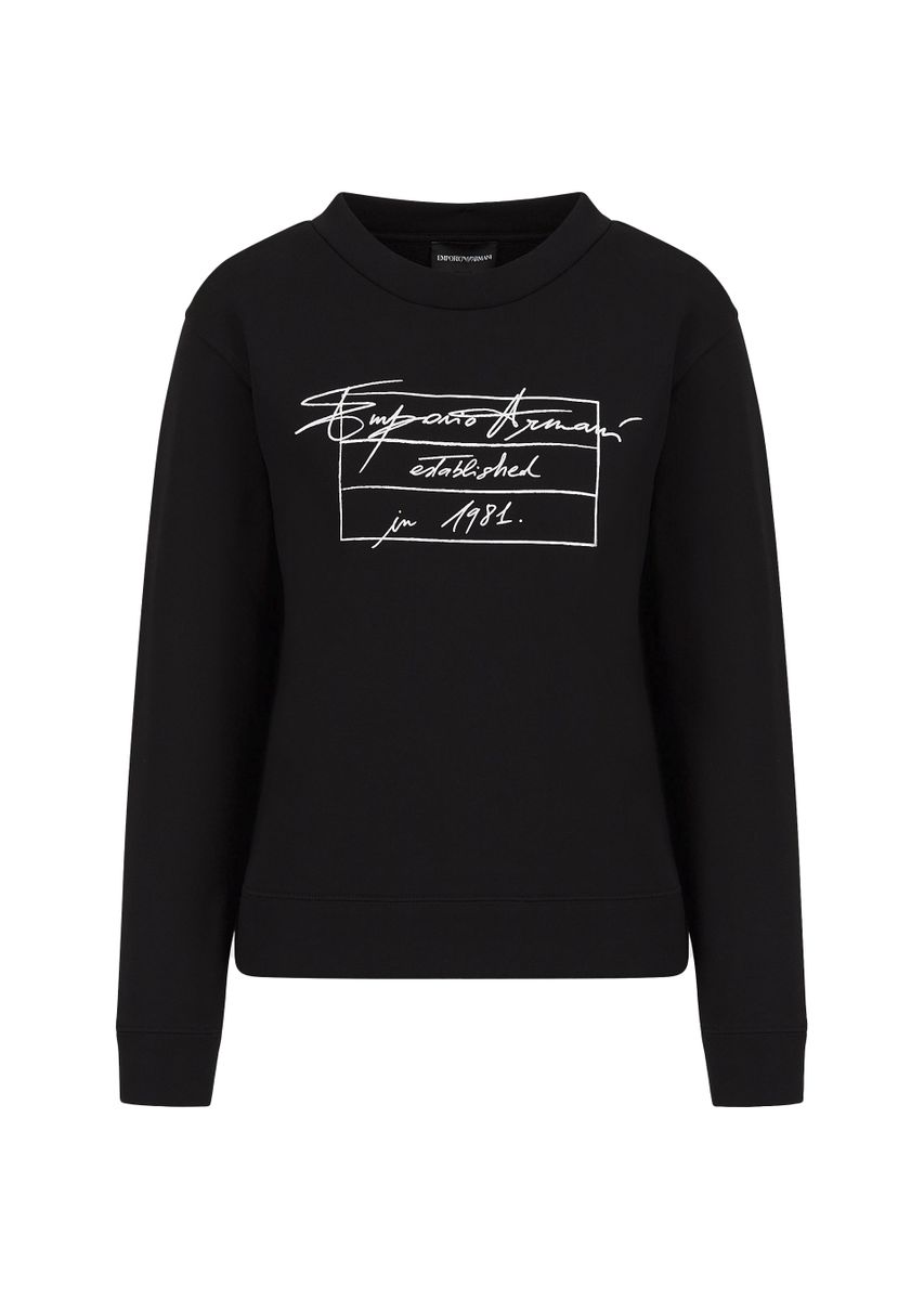 Felpa A Girocollo Donna Emporio Armani   6K2M7R2JRGZ