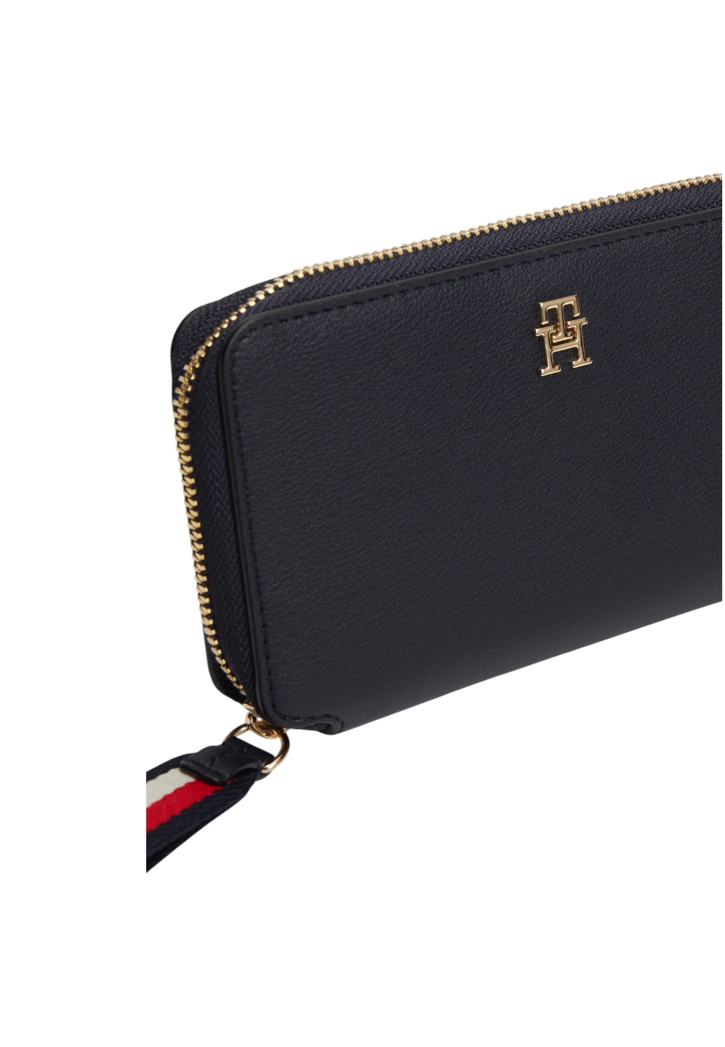 Portafoglio Con Zip Donna Tommy Hilfiger Compact Th Logotape AW0AW18699