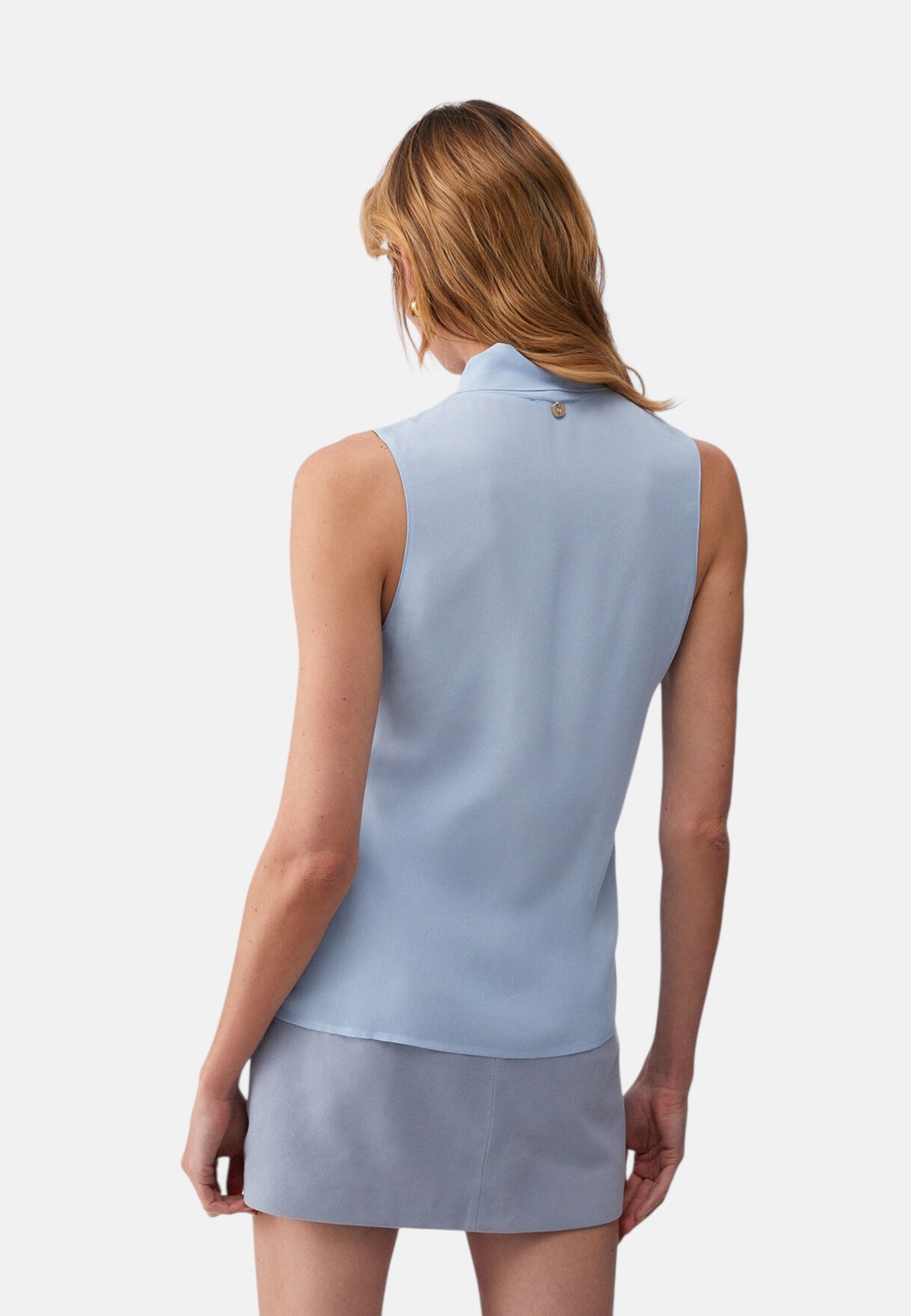 Top  Donna Liu Jo Scollo A V In Georgette  CA6284T2578