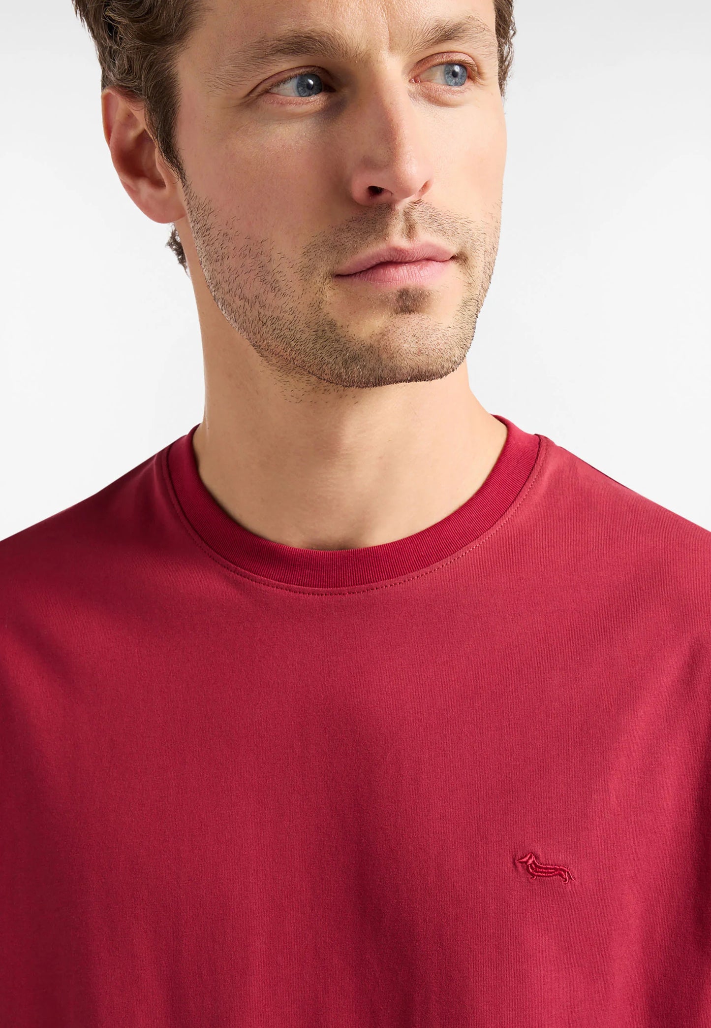 T-Shirt Manica Corta Uomo Harmont & Blaine Fit Relaxed Tinta Unita  IXQ243021771