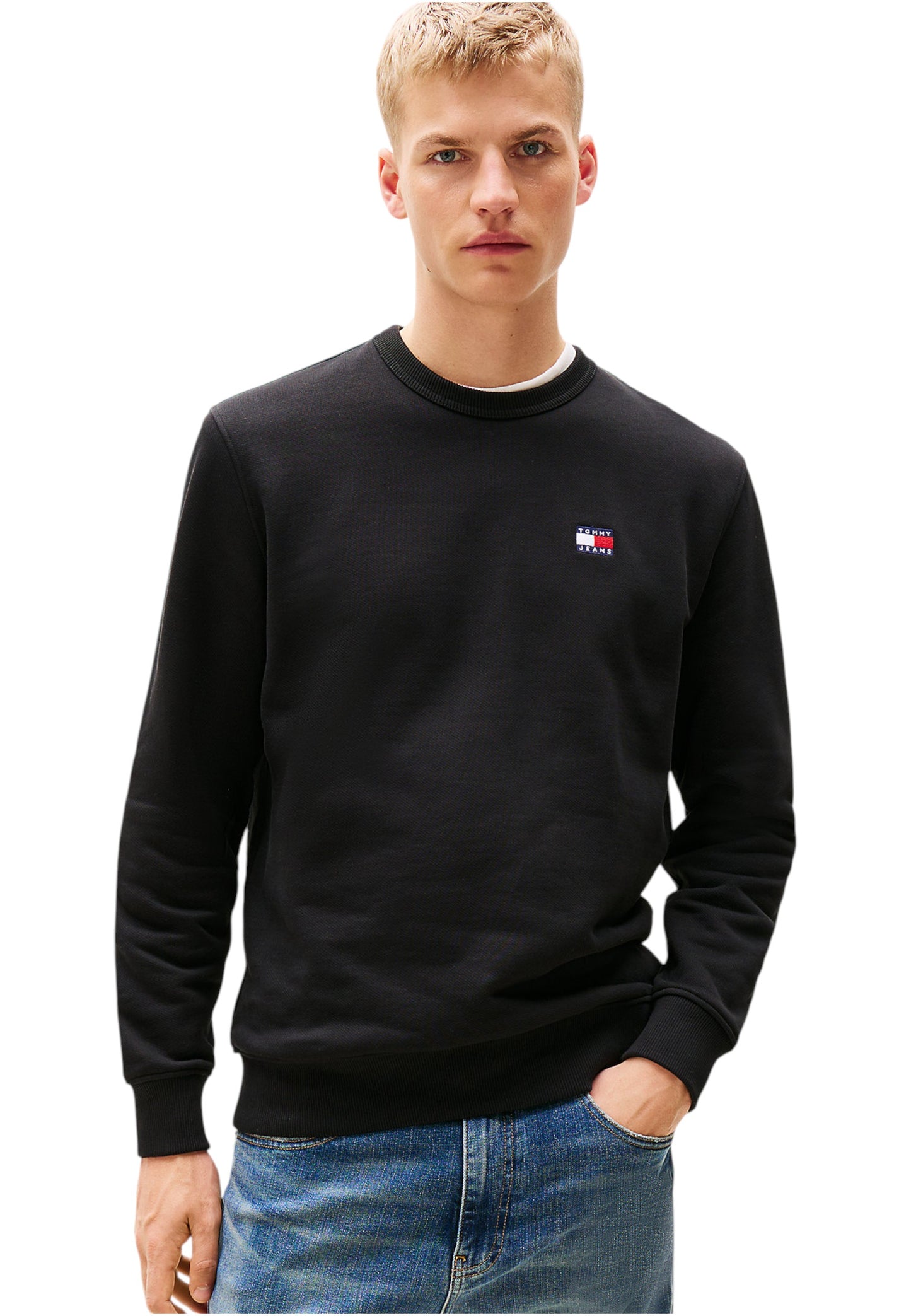 Felpa A Girocollo Uomo Tommy Jeans  Tjm Regular Badge DM0DM20660