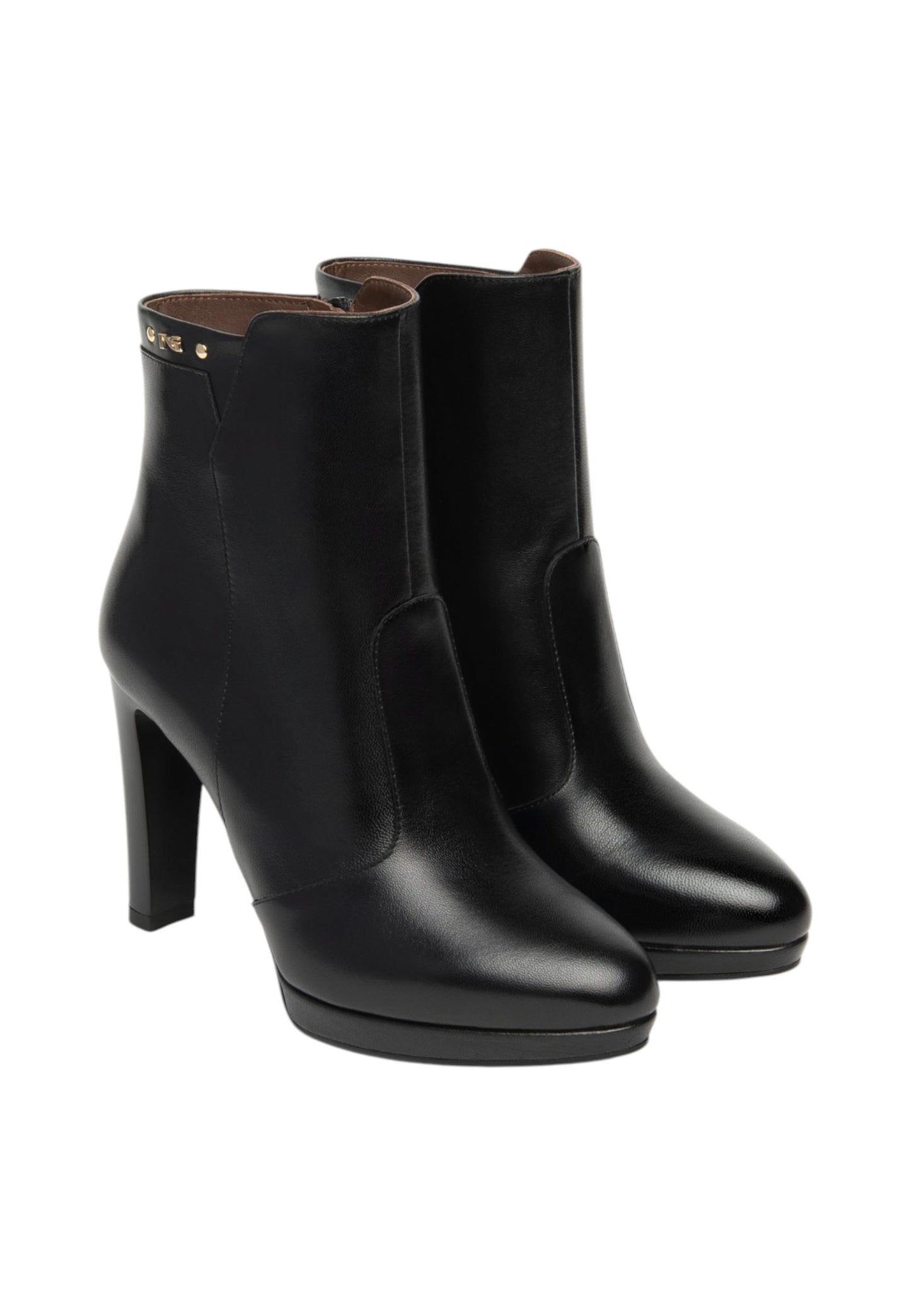 Stivaletti Tronchetti Donna Nero Giardini Tacco a Blocco 10 cm  I514510DE