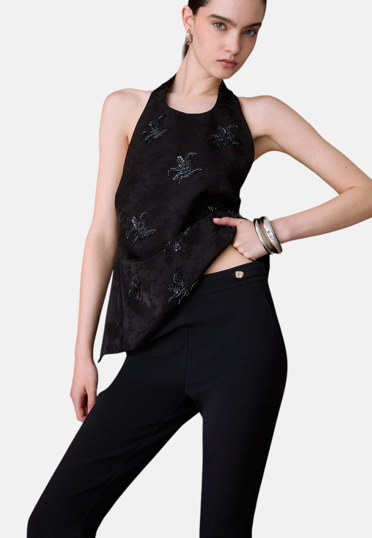 Pantaloni Flare Fit Donna Liu Jo Con Dettaglio  CF6276J3994
